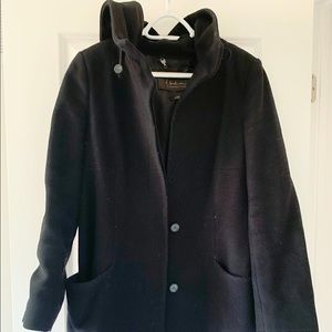 Black Pearce Wool Jacket from Aritzia